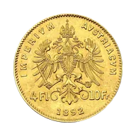 Mezzo marengo austriaco (10 franchi / 4 fiorini)