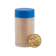 Sterlina oro post-1974, tubo da 25